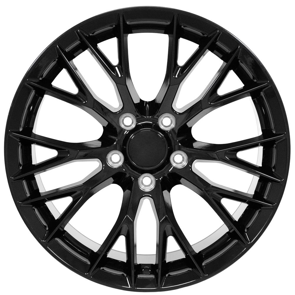 OE Wheels CV22 18x10.5 5x120.65 56et Gloss Black Wheel - View 2