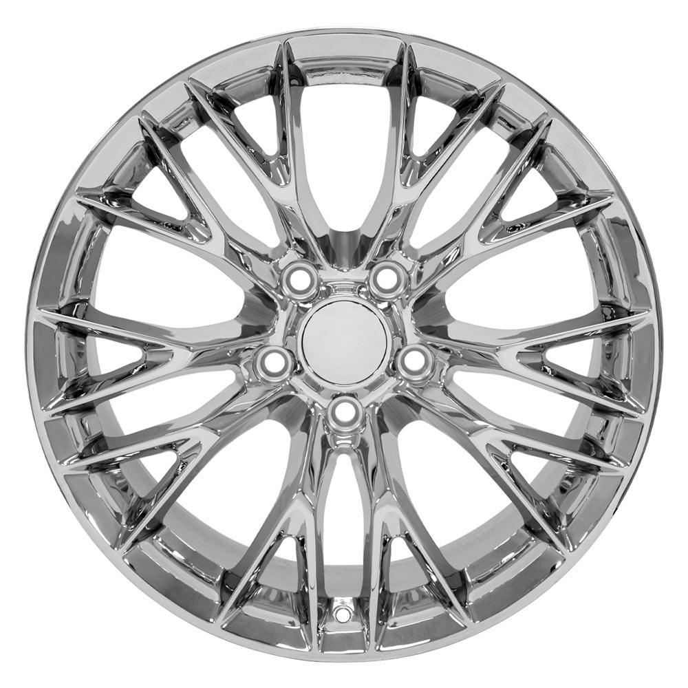 OE Wheels CV22 18x10.5 5x120.65 56et Chrome Wheel - View 2