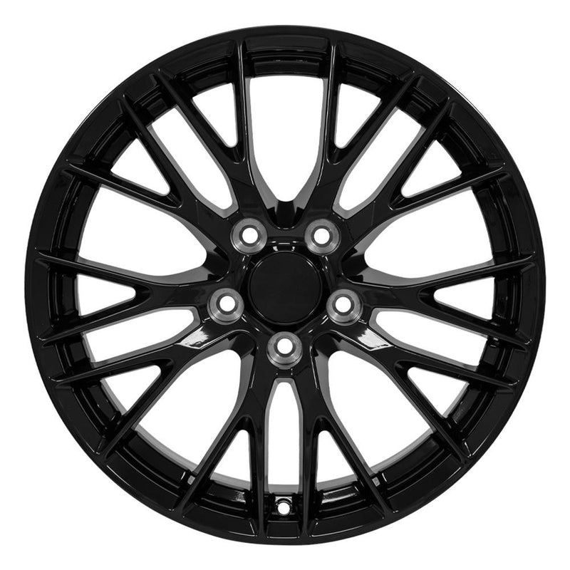 OE Wheels CV22B 18x8.5 5x120.65 56et Gloss Black Wheel - View 2