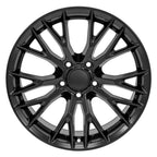 OE Wheels CV22B 18x8.5 5x120.65 56et Satin Black Wheel - View 2