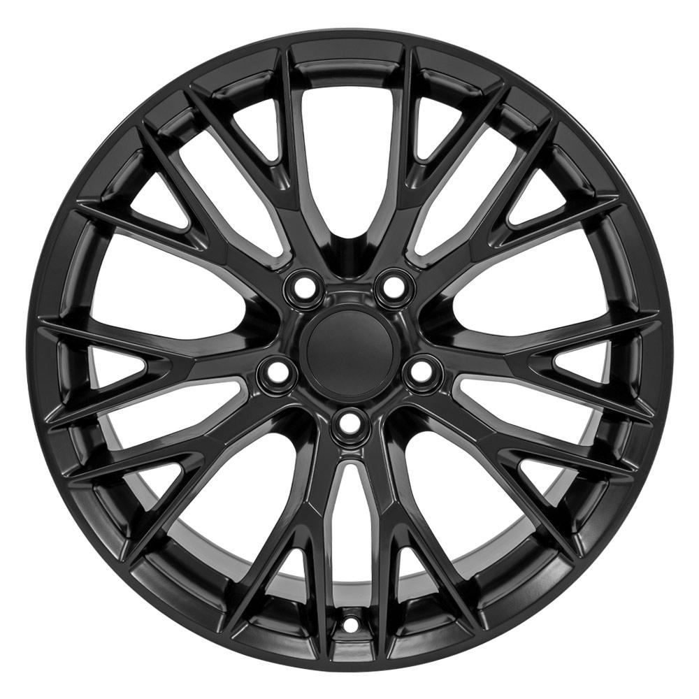 OE Wheels CV22B 18x8.5 5x120.65 56et Satin Black Wheel - View 2
