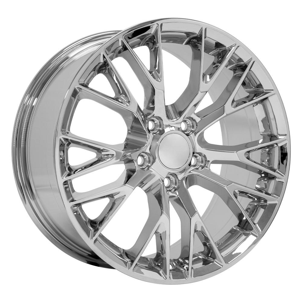OE Wheels CV22B 18x8.5 5x120.65 56et Chrome Wheel - View 3