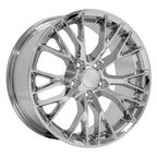 OE Wheels CV22B 18x8.5 5x120.65 56et Chrome Wheel - View 3