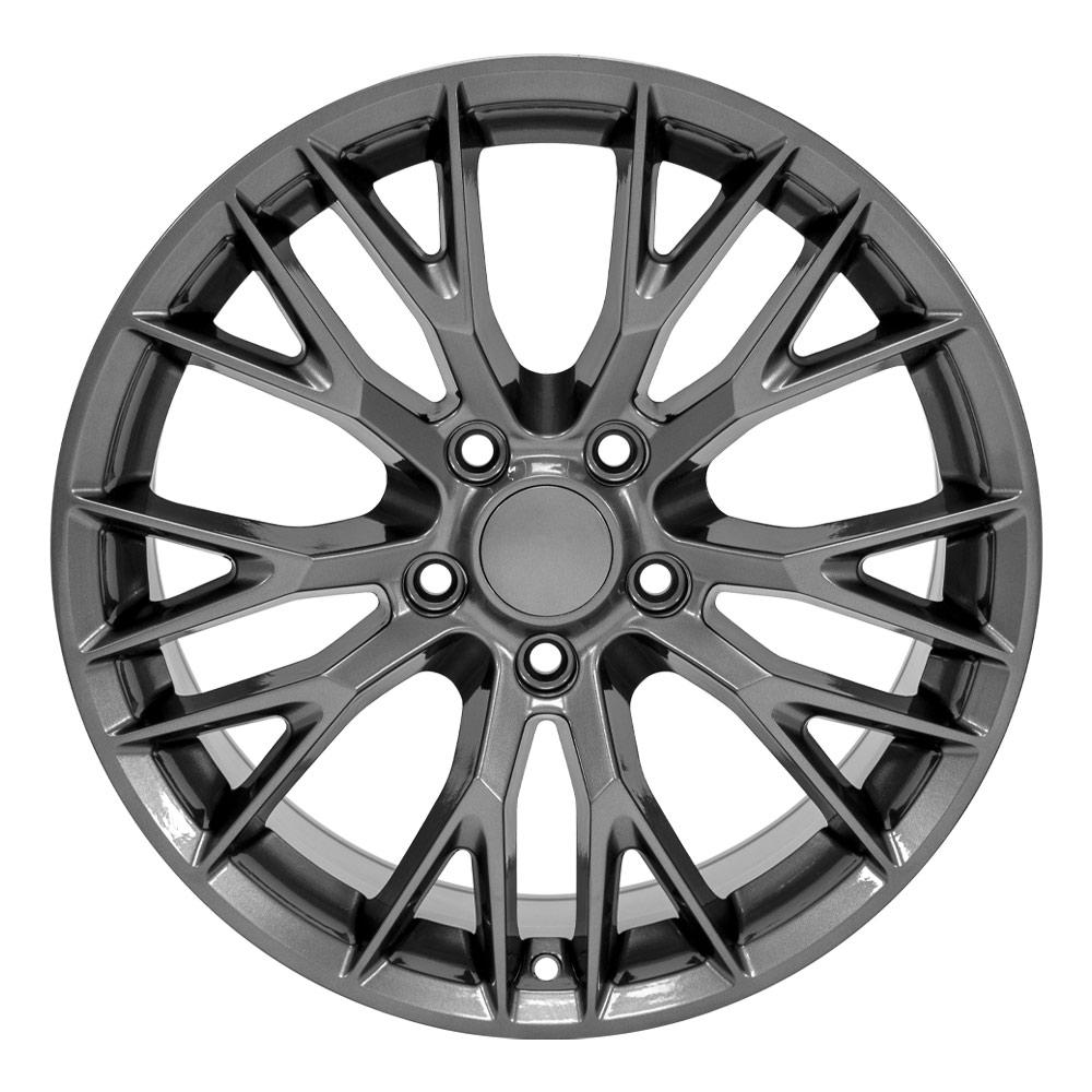 OE Wheels CV22B 18x8.5 5x120.65 56et Gloss Gunmetal Wheel - View 2