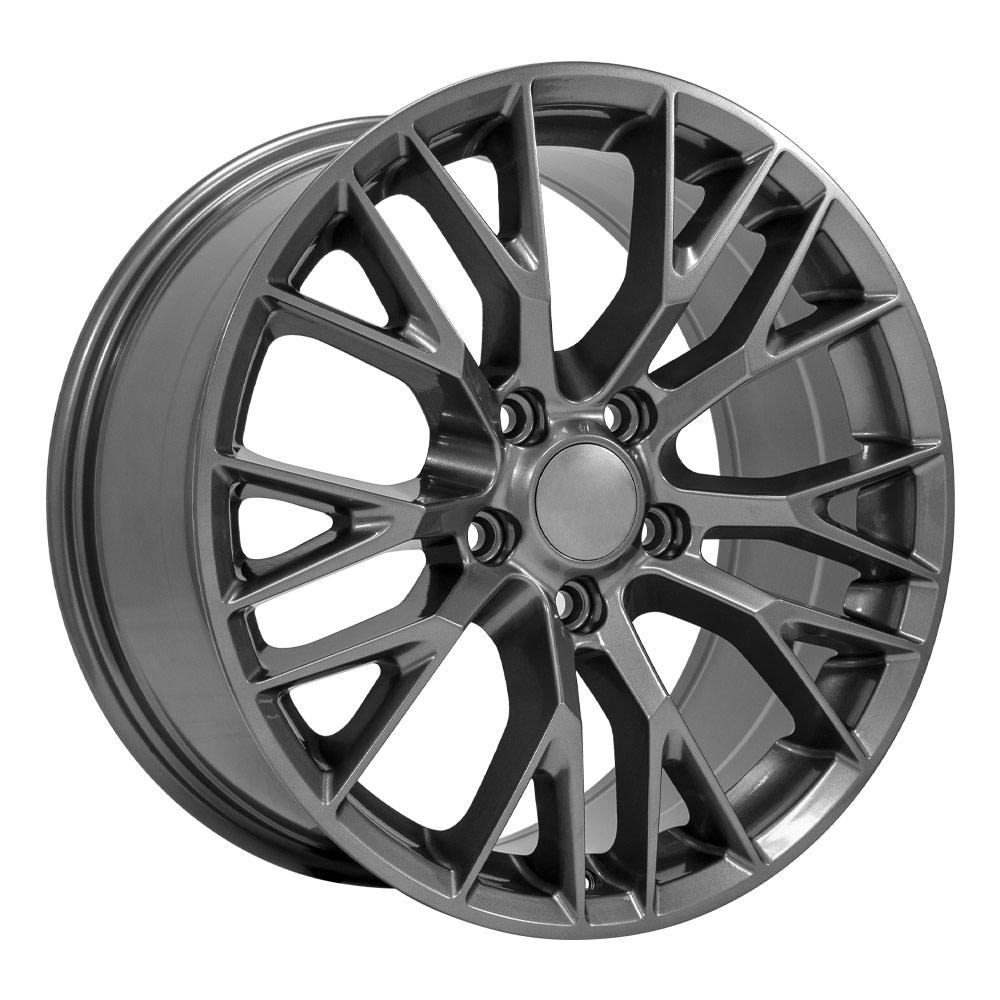 OE Wheels CV22B 18x8.5 5x120.65 56et Gloss Gunmetal Wheel - View 3