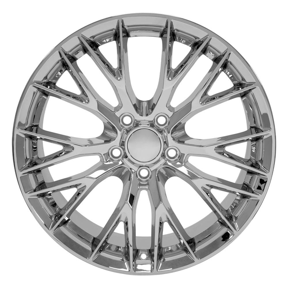 OE Wheels CV22B 19x10 5x120.65 79et Chrome Wheel - View 2