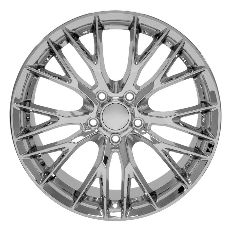 OE Wheels CV22B 19x10 5x120.65 79et Chrome Wheel - View 2