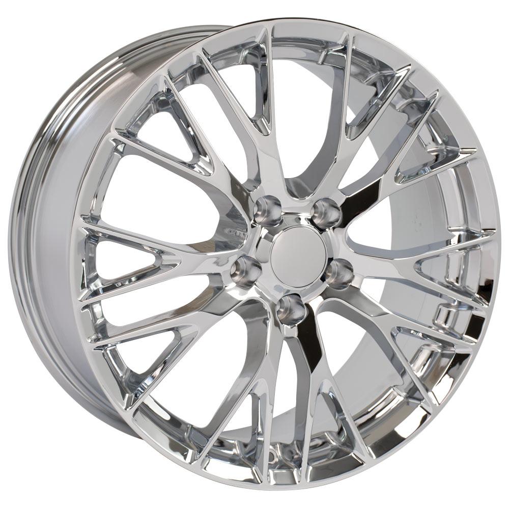 OE Wheels CV22C 19x8.5 5x120.65 56et Chrome Wheel - View 3