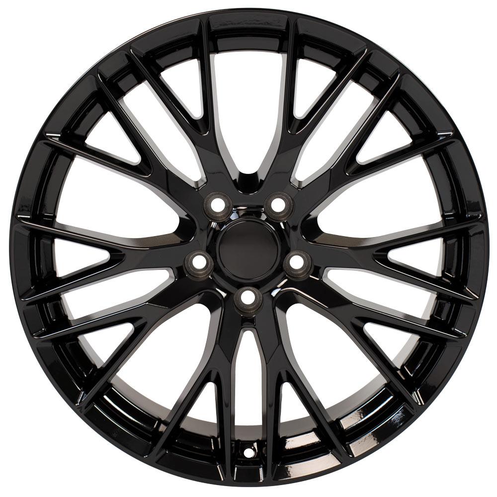 OE Wheels CV22C 20x10 5x120.65 79et Gloss Black Wheel - View 2