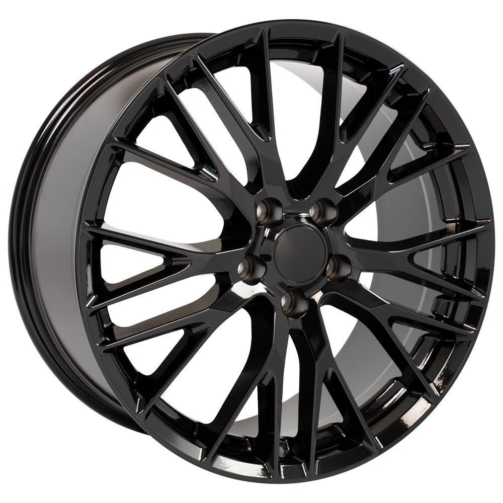 OE Wheels CV22C 20x10 5x120.65 79et Gloss Black Wheel - View 3