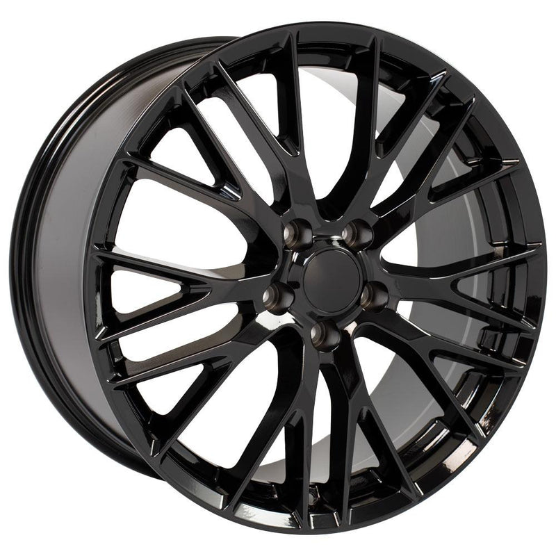 OE Wheels CV22C 20x10 5x120.65 79et Gloss Black Wheel - View 3