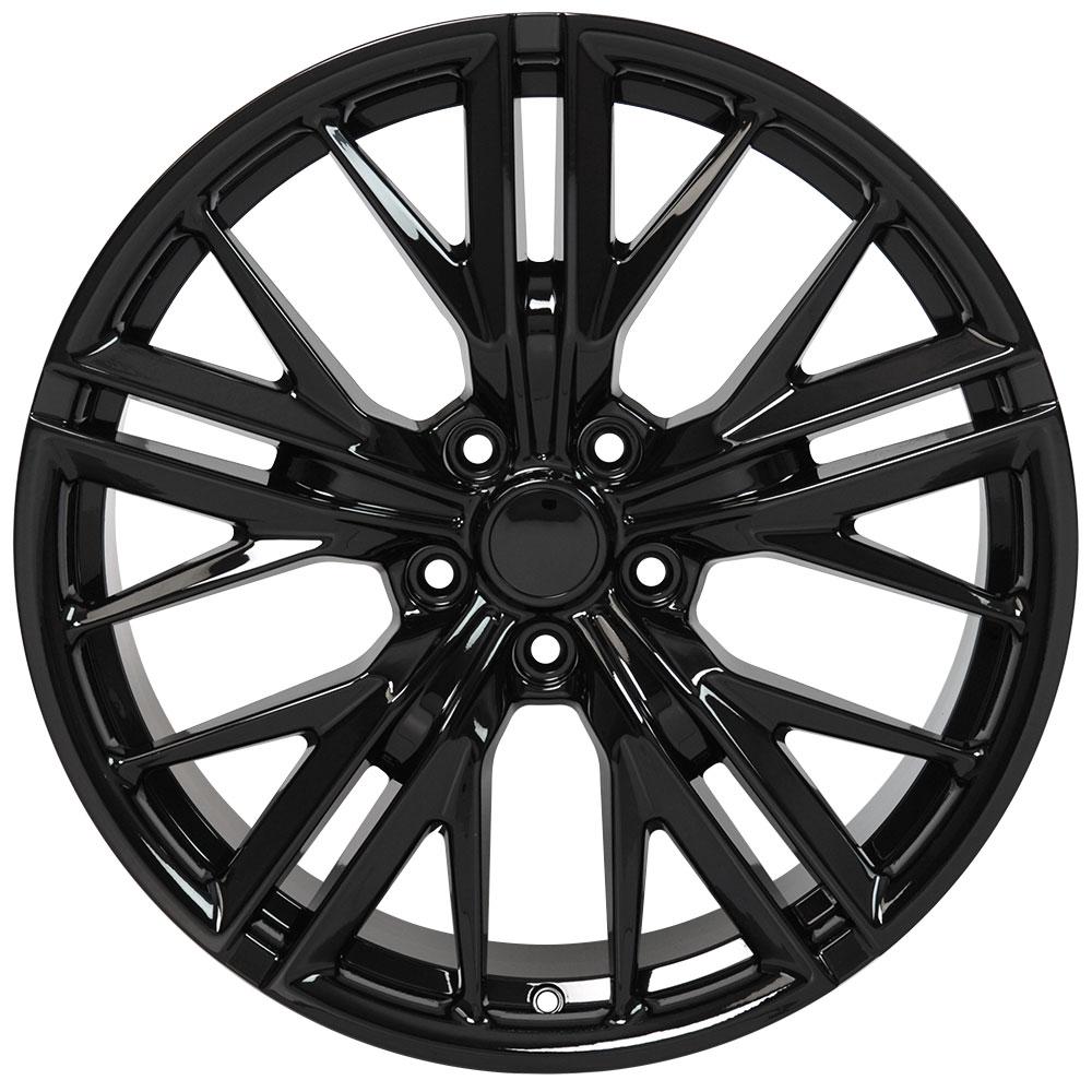 OE Wheels CV25 20x8.5 5x120 35et Gloss Black Wheel - View 2