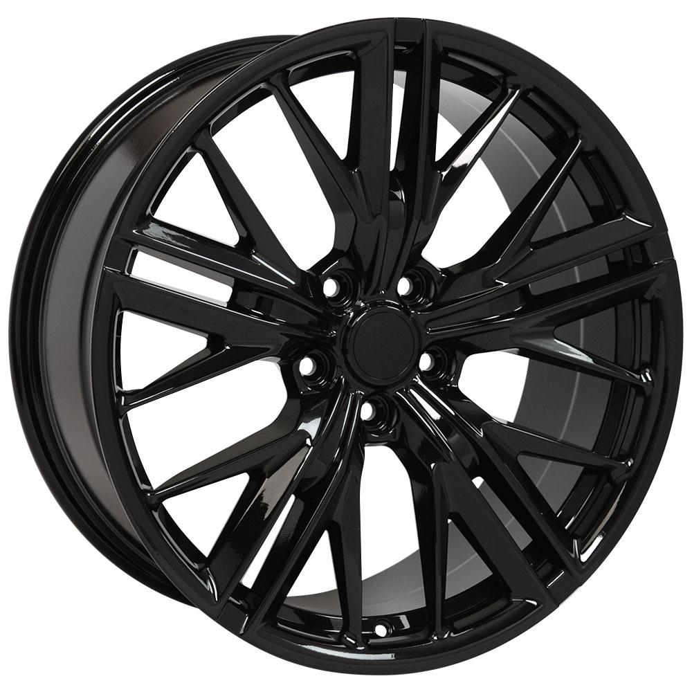 OE Wheels CV25 20x8.5 5x120 35et Gloss Black Wheel - View 3