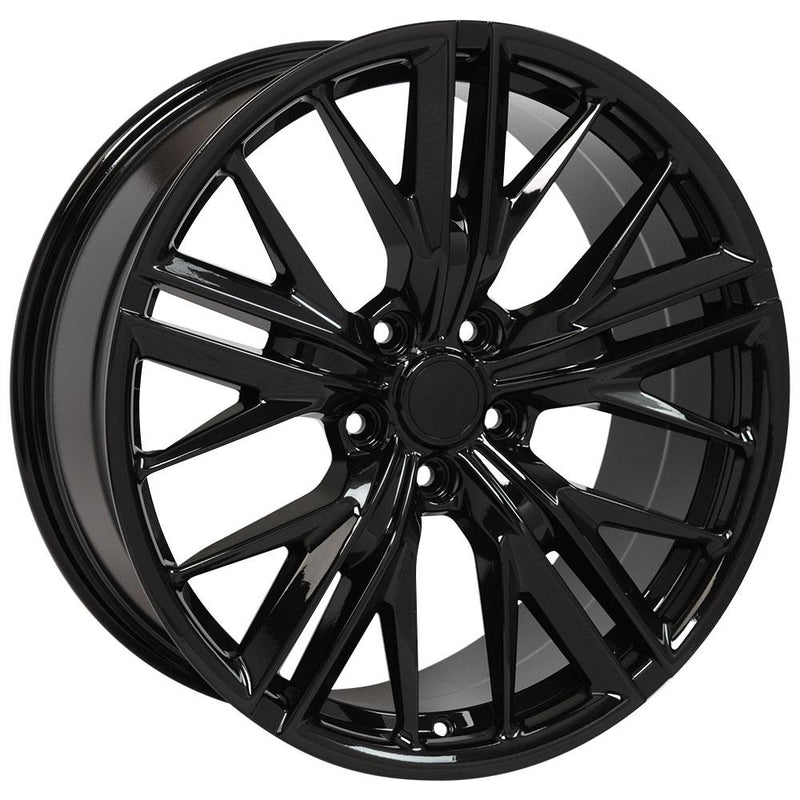 OE Wheels CV25 20x9.5 5x120 40et Gloss Black Wheel - View 3