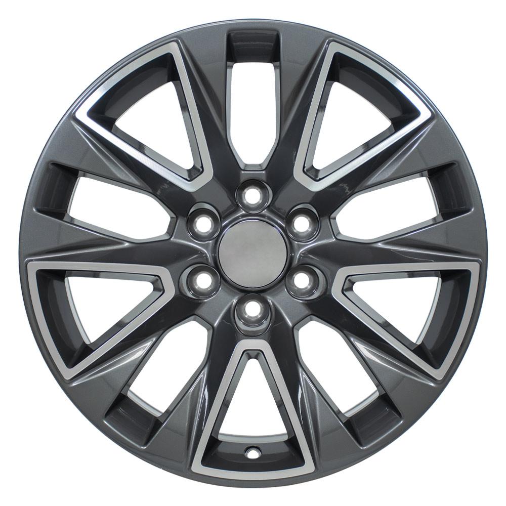 OE Wheels CV26 20x9 6x139.7 28et Gloss Gunmetal Machined Wheel - View 2