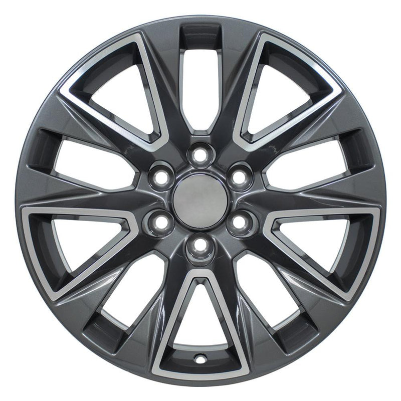 OE Wheels CV26 20x9 6x139.7 28et Gloss Gunmetal Machined Wheel - View 2