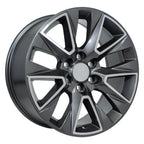 OE Wheels CV26 20x9 6x139.7 28et Gloss Gunmetal Machined Wheel - View 3