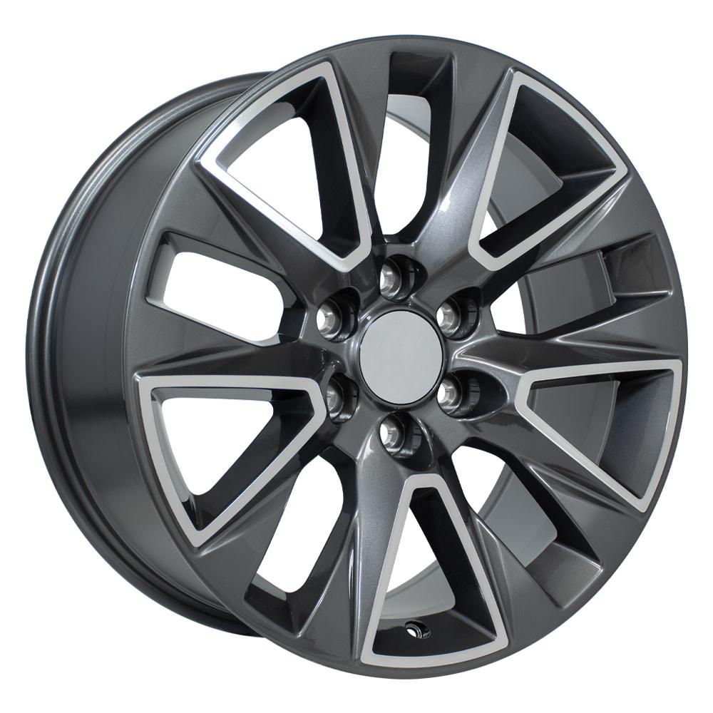 OE Wheels CV26 20x9 6x139.7 28et Gloss Gunmetal Machined Wheel - View 3
