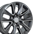 OE Wheels CV26 20x9 6x139.7 28et Gloss Gunmetal Machined Wheel