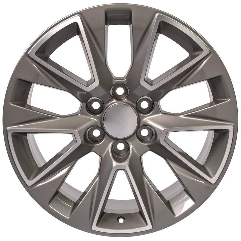 OE Wheels CV26 20x9 6x139.7 28et Gloss Silver Machined Wheel - View 2