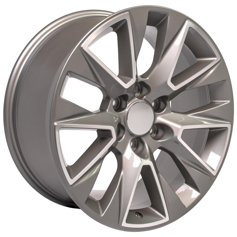 OE Wheels CV26 20x9 6x139.7 28et Gloss Silver Machined Wheel - View 3