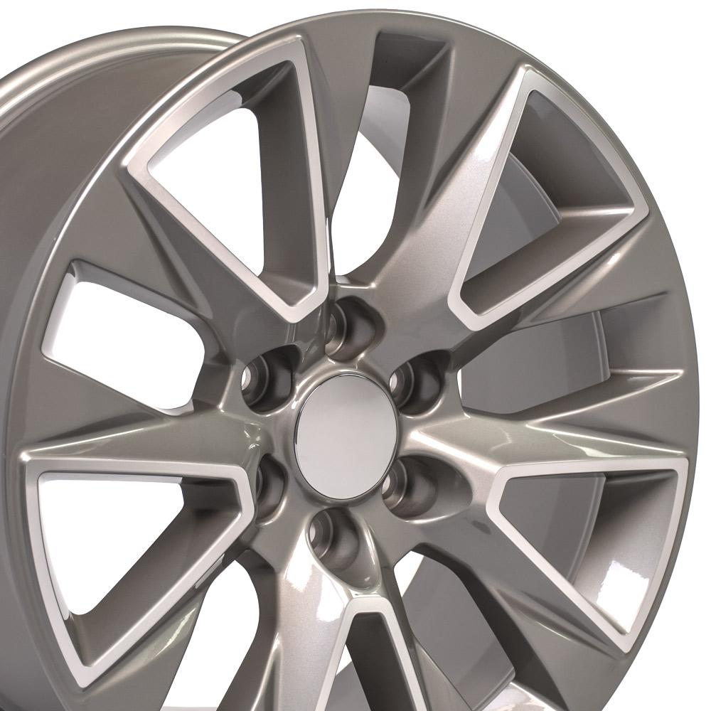 OE Wheels CV26 20x9 6x139.7 28et Gloss Silver Machined Wheel