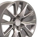 OE Wheels CV26 20x9 6x139.7 28et Gloss Silver Machined Wheel