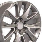 OE Wheels CV26 20x9 6x139.7 28et Gloss Silver Machined Wheel