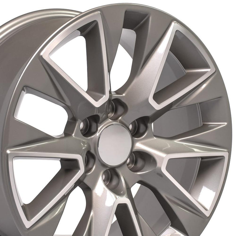 OE Wheels CV26 20x9 6x139.7 28et Gloss Silver Machined Wheel