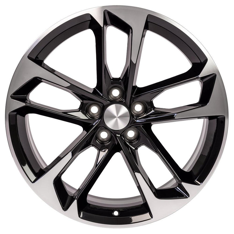 OE Wheels CV29 20x9.5 5x120 39et Gloss Black Machined Wheel - View 2