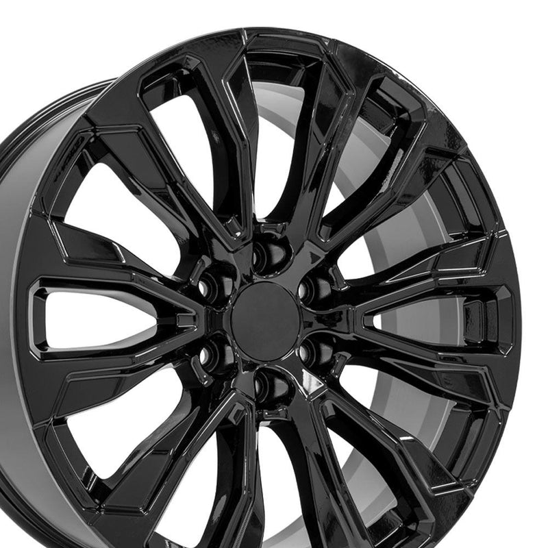 OE Wheels CV30 22x9 6x139.7 28et Gloss Black Wheel