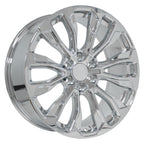 OE Wheels CV30 22x9 6x139.7 28et Chrome Wheel - View 3