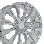 OE Wheels CV30 22x9 6x139.7 28et Chrome Wheel