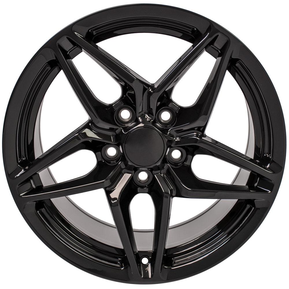 OE Wheels CV31 17x9.5 5x120.65 56et Gloss Black Wheel - View 2