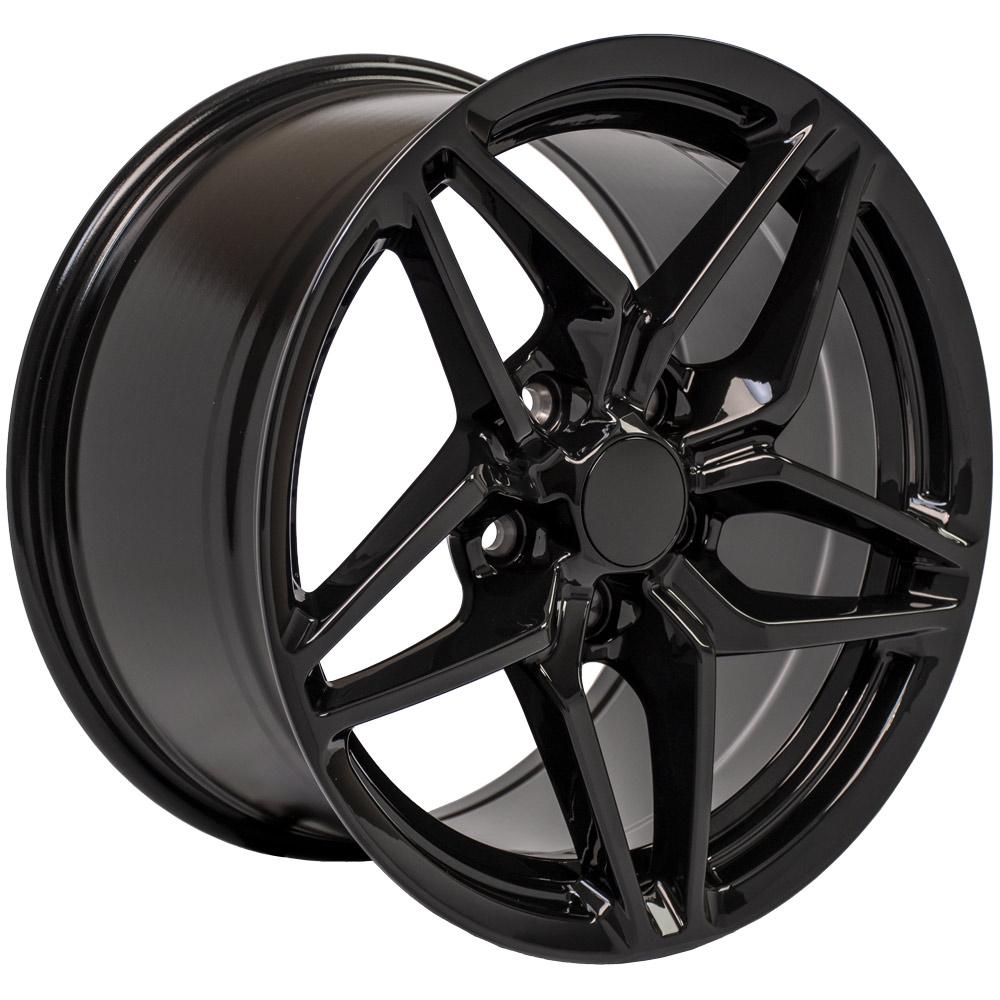 OE Wheels CV31 17x9.5 5x120.65 56et Gloss Black Wheel - View 3
