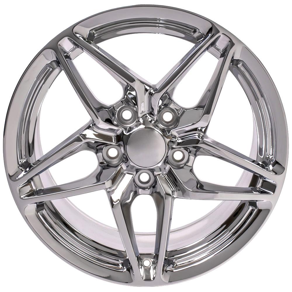 OE Wheels CV31 17x9.5 5x120.65 56et Chrome Wheel - View 2