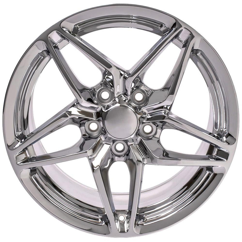 OE Wheels CV31 17x9.5 5x120.65 56et Chrome Wheel - View 2