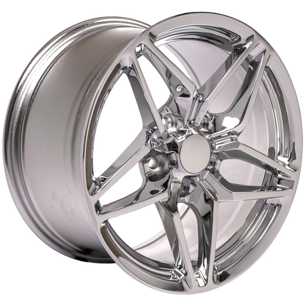 OE Wheels CV31 17x9.5 5x120.65 56et Chrome Wheel - View 3