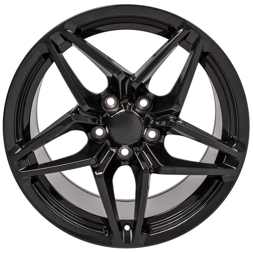 OE Wheels CV31 18x10.5 5x120.65 56et Gloss Black Wheel - View 2