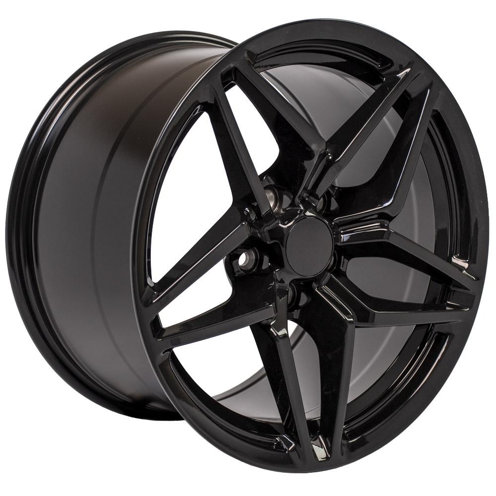 OE Wheels CV31 18x10.5 5x120.65 56et Gloss Black Wheel - View 3