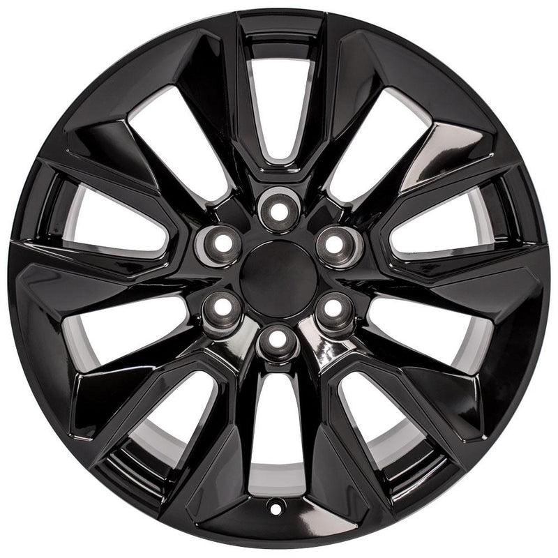 OE Wheels CV32 20x9 6x139.7 28et Gloss Black Wheel - View 2