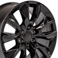 OE Wheels CV32 20x9 6x139.7 28et Gloss Black Wheel