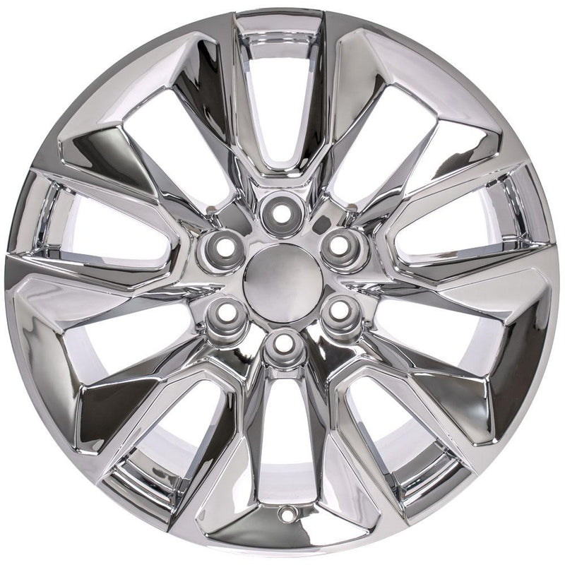 OE Wheels CV32 20x9 6x139.7 28et Chrome Wheel - View 2