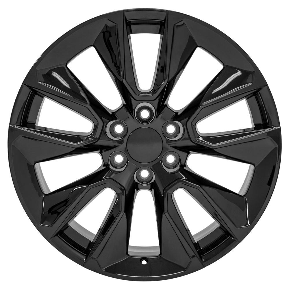 OE Wheels CV32 22x9 6x139.7 28et Gloss Black Wheel - View 2