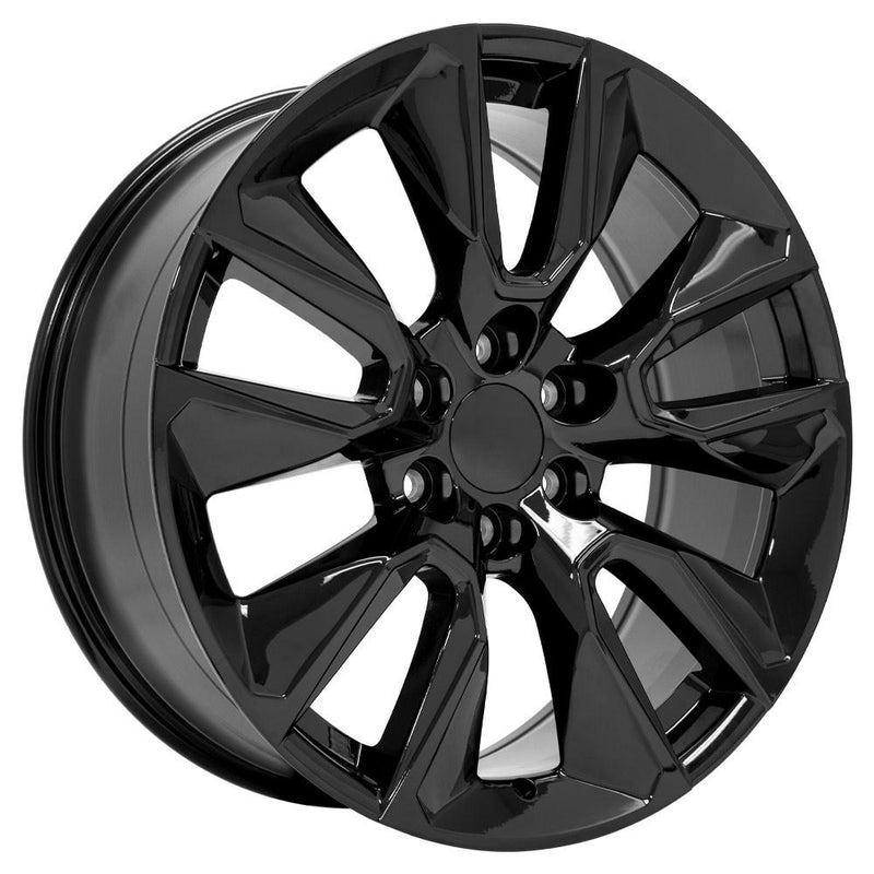 OE Wheels CV32 22x9 6x139.7 28et Gloss Black Wheel - View 3