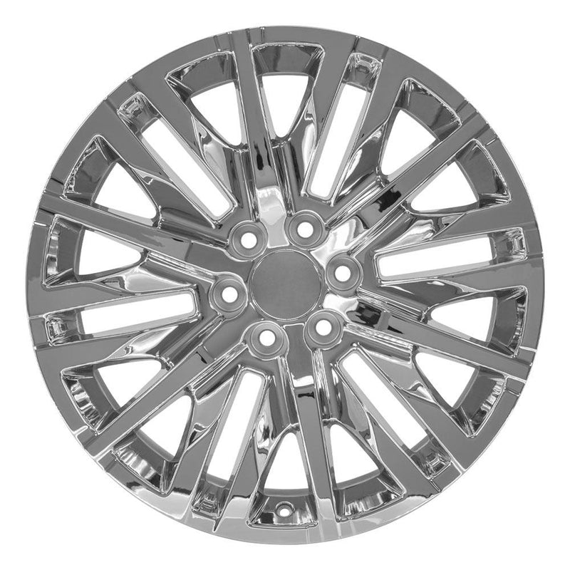 OE Wheels CV33 22x9 6x139.7 28et Chrome Wheel - View 2