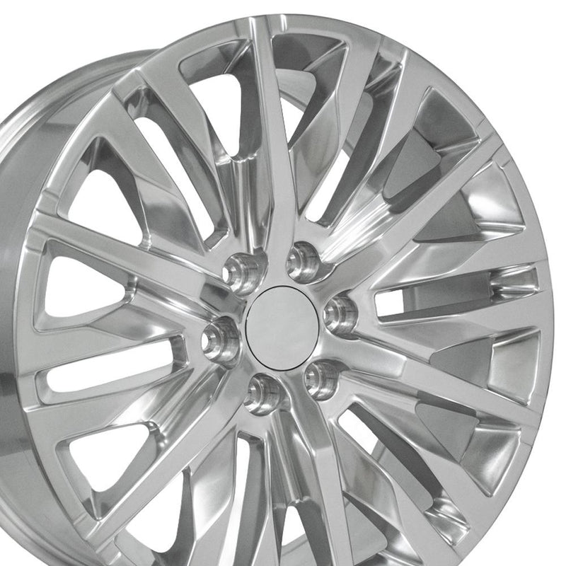 OE Wheels CV33 22x9 6x139.7 28et Polished Wheel