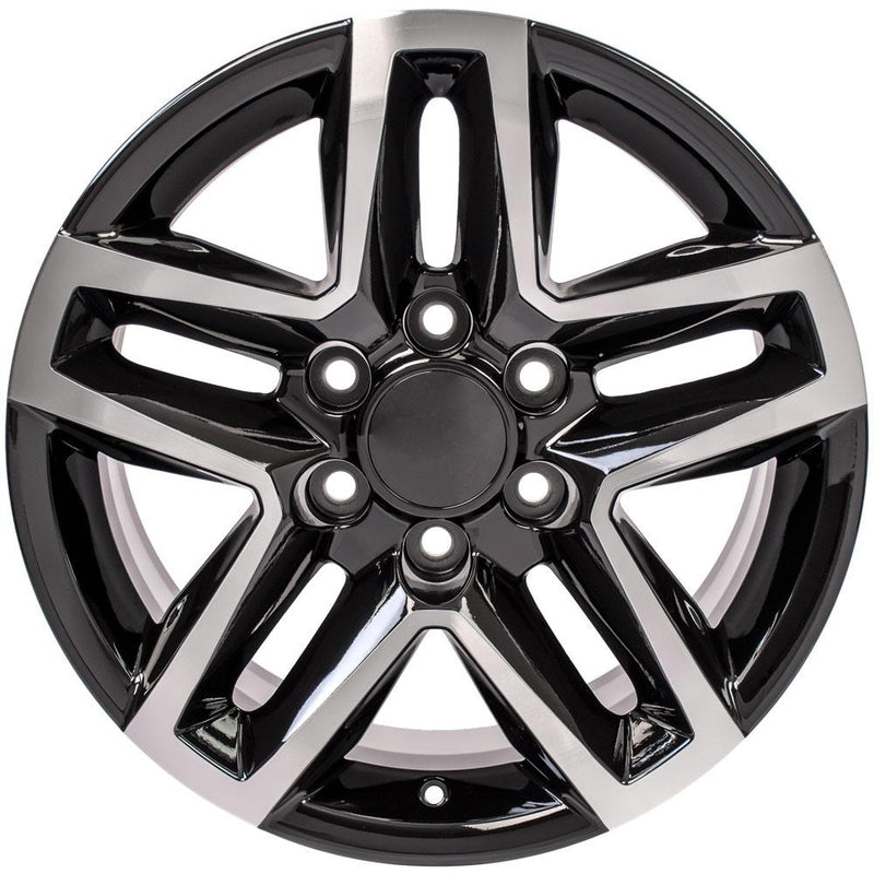 OE Wheels CV34B 18x8.5 6x139.7 26et Gloss Black Machined Wheel - View 2