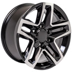 OE Wheels CV34B 18x8.5 6x139.7 26et Gloss Black Machined Wheel - View 3