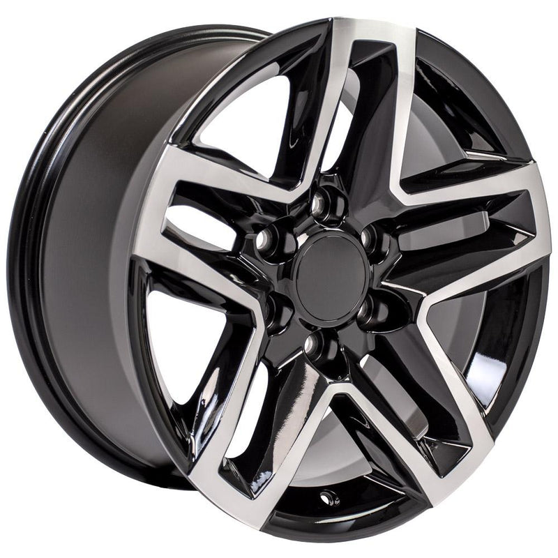 OE Wheels CV34B 18x8.5 6x139.7 26et Gloss Black Machined Wheel - View 3